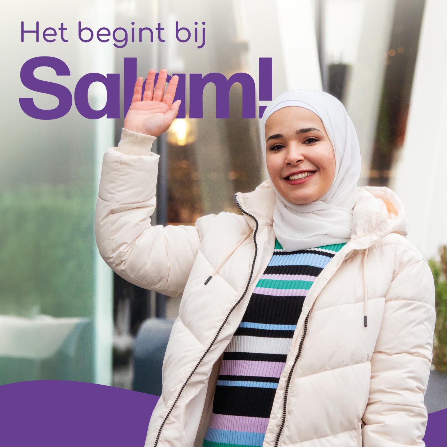 Campagnebeeld voor de campagne 'Het begint bij hallo
